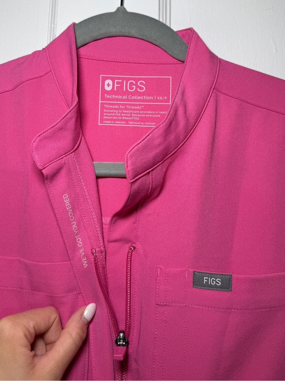 FIGS Breast Cancer Rafaela Scrub Jumpsuit - Picture 3 of 4